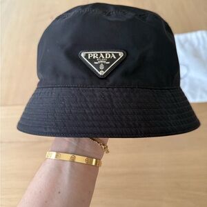 Prada Classic Black Bucket Hat